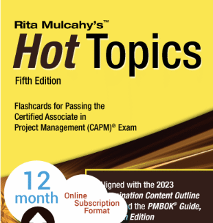 Hot Topics CAPM® Exam Flashcards - Fifth Edition - Cloud Subscription - 12 Month