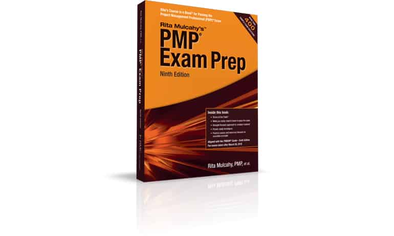 Front cover of Rita Mulcahy's PMP Exam Prep book