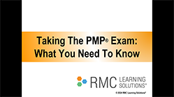 Taking the PMP Exam Webinar